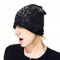 High-end Rhinestone Glitter Knitted Warm Woolen Hat