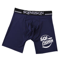 Ice Silk Plus Men's Sports Fitness Anti-wear Leg Anti-exposure Youth Long Boxers