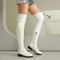 Casual Low-heeled Slimming Stretchy Over-the-knee Boots For Women