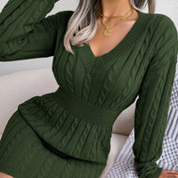 Waist-tight Twist Sheath Dress Woolen Skirt Women's Clothing