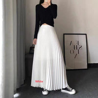 Womens Pleated Maxi Skirt Early Spring New Arrival