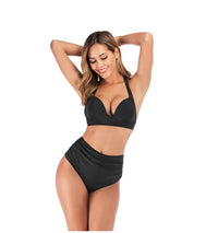 Sexy Printed High-waisted Two-piece Swimsuit