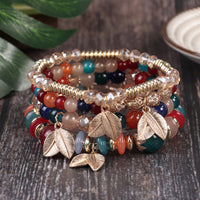Bohemian Multi Layer Bracelet Leaf Ethnic Style