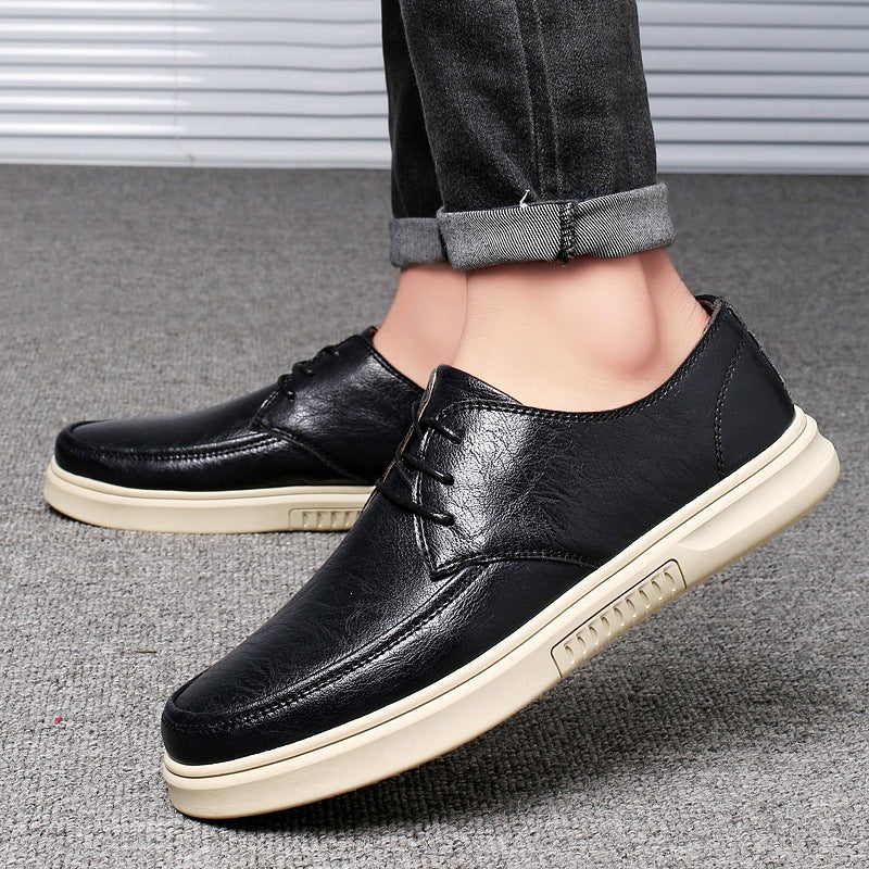 Men's Leather Leather Casual Versatile Single-layer Shoes