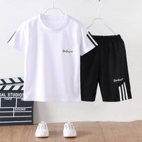 Two Piece Short Sleeved Shorts Primary School Casual Sports Suit