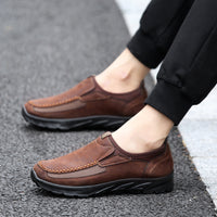 Plus Size Men's Shoes Fashionable Breathable Business British Style Lazy Casual