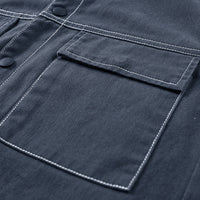 Spring New Denim Long-sleeved Shirt Men Washed Long Lining
