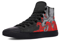 Printed Couple High Top Canvas Shoes