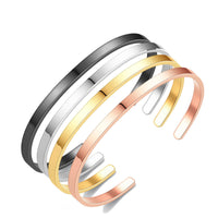 Adjustable Opening Stainless Steel C- Shaped Bracelet