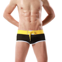 Men's Camouflage Fashion Low Waist Boxer Swimming Trunks