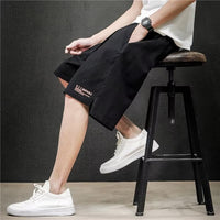Summer Sports Casual Outdoor Thin Cotton And Linen Loose Plus Size Men's Fifth Pants Pieces