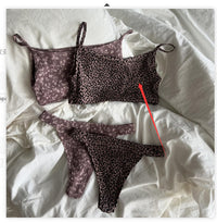 Strap Thong Panty Two-Piece Womens Loungewear Set