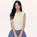 Ice Silk Knitted Vest Shawl Sleeveless Loose Top