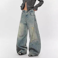 Stylish Loose-fitting Wide-leg Slimming Straight-leg Pants