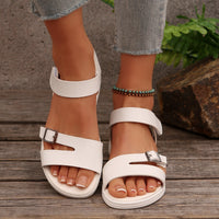 Fashion Velcro Wedge Flat Beach Sandals