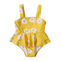Personalized Flower Print Cute Bikini Swimsuit