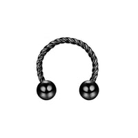 Stainless Steel Nose Ring Twist Horseshoe Rod Nasal Splint Simple Human Body Piercing Accessories