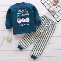 Children's Thermal Underwear Set Plus Velvet Thickening