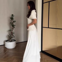 Womens Stylish Shawl-waisted Figure-flattering Long Dress