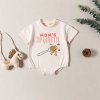 Infant Toddler Jumpsuit Cartoon Letter Print Jumpsuit