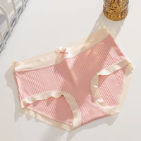Nude Feel Mid-waist Underwear Seamless Breathable Thin Pure Cotton