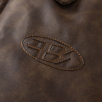 Rock Thickened PU Leather Jacket Men