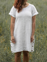 Round-neck Loose-fitting Figure-flattering Casual Dress