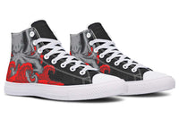 Printed Couple High Top Canvas Shoes