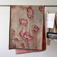Autumn And Winter New Cashmere-like Thickened Oil Painting Jacquard Scarf