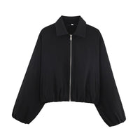 Hem-zip Jacket Baseball Uniform Coat Womens