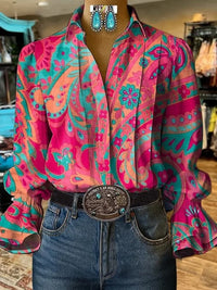 Fashion Casual Retro Formal Women's Shirt