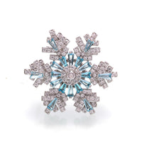 Luxury Good Luck Comes Brooch High-end Women's Exquisite Spinning Snowflake Pin Niche Design Corsage