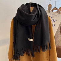 Women's Solid Color Scarf Winter All-matching High-grade Shawl