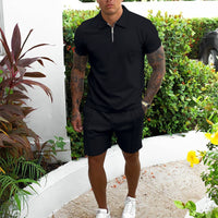 Men's Short-sleeved Shorts Casual Suit Two-piece Suit