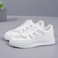 Breathable Platform Light White Shoes Women's Mesh Casual Sneaker