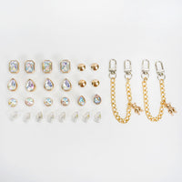 DIY Decorative Rhinestone Metal Shoe Buckle Chain Accessories