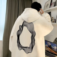 Autumn American Retro Plus Size Hooded Sweater