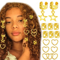 Gold Plated XINGX Pendant Connecting Heart Hair Ring