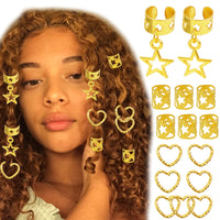 Gold Plated XINGX Pendant Connecting Heart Hair Ring