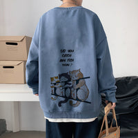 Plus Size Trend Casual Sports Pullover National Fashion Sweater