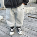 Boys Plus Velvet Pants Thick Casual One-piece Velvet Sweatpants