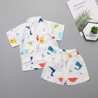 Newborn Gauze Air-Conditioned Pajamas