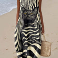 Women's Fashion Casual Printing Dress