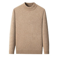 Men's Knitwear Solid Color Long Sleeve Half Turtleneck