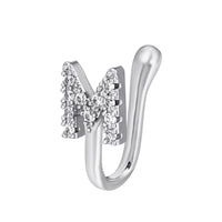 No Piercing Nose Pin Copper Inlaid Zircon Letter U Shape