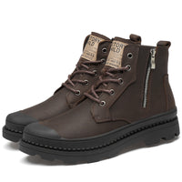 All-Match Comfortable Rubber Sole Side Zipper Large Size Martin Boots