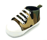Rainbow canvas soft bottom baby shoes