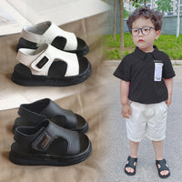 Soft Bottom Non-slip Children Sports Leather Beach Sandals