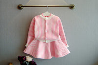 Two-piece Fashion Girls Thick Warm Knitted Sweater