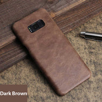 Vintage matte leather case